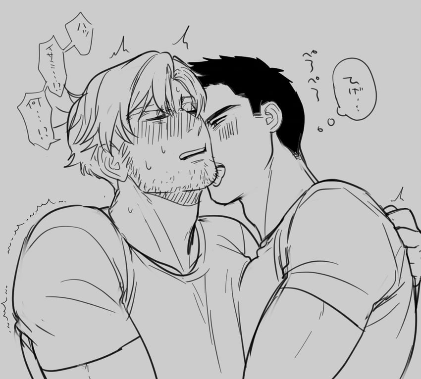 ao isami and lewis smith (yuuki bakuhatsu bang bravern) drawn by yuzuki_(hmr813k)