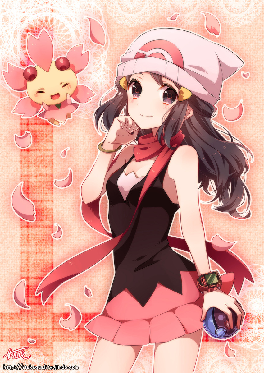 dawn and cherrim (pokemon and 1 more) drawn by kisaragi_itsuka_(aufheben)