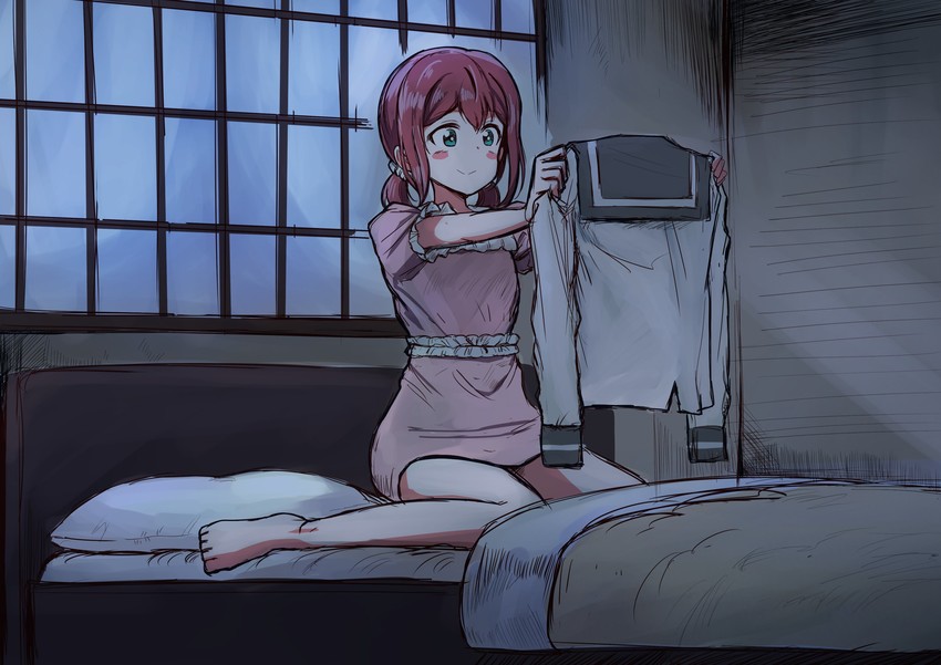 kurosawa ruby (love live! and 1 more) drawn by greymon_(nodoame1215)