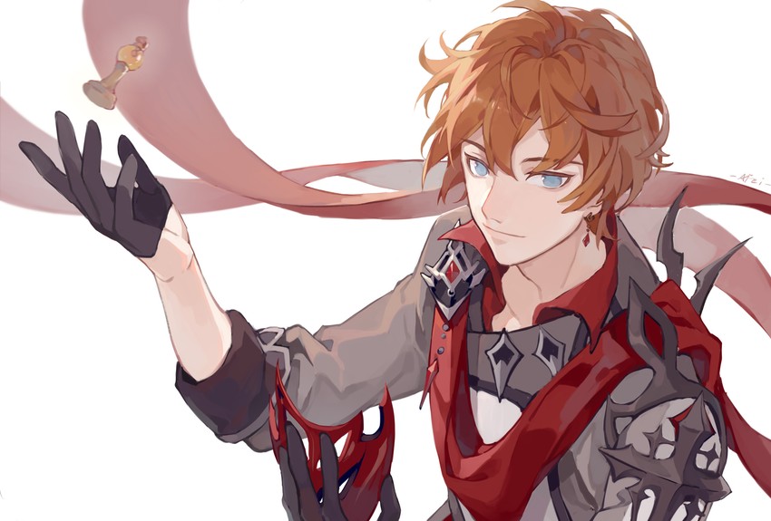 tartaglia (genshin impact) drawn by lhfei