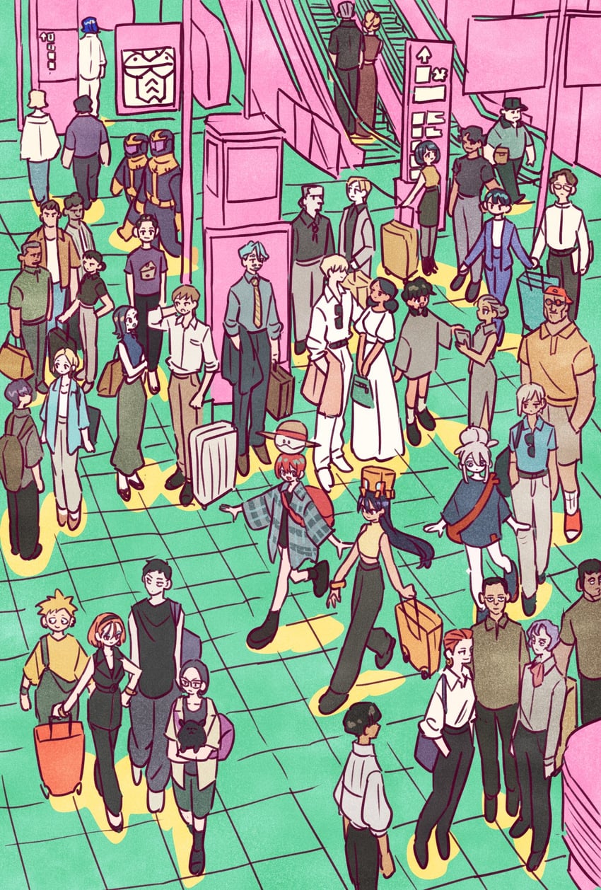 amate yuzuriha, haro, char aznable, shuji ito, nyaan, and 36 more (gundam and 1 more) drawn by takeuchi_ryousuke