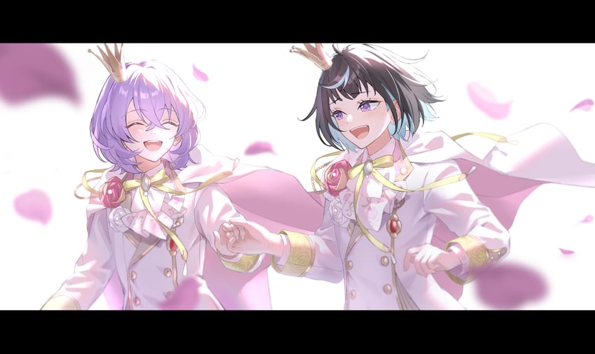 sagiri esu and hanamura fuyume (ensemble stars!) drawn by yoshio_tachi
