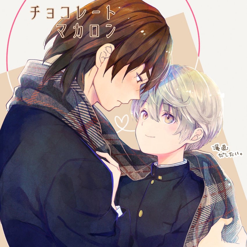okino tsukasa and hijiyama takatoshi (juusan kihei bouei ken) drawn by mesubuta