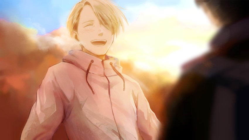katsuki yuuri and viktor nikiforov (yuri!!! on ice) drawn by takeshi_(mononohu20)
