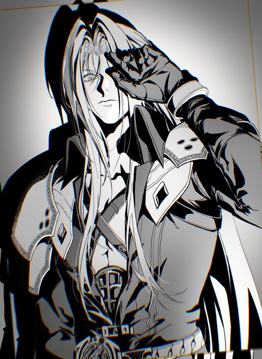 sephiroth (final fantasy and 2 more) drawn by yan_river