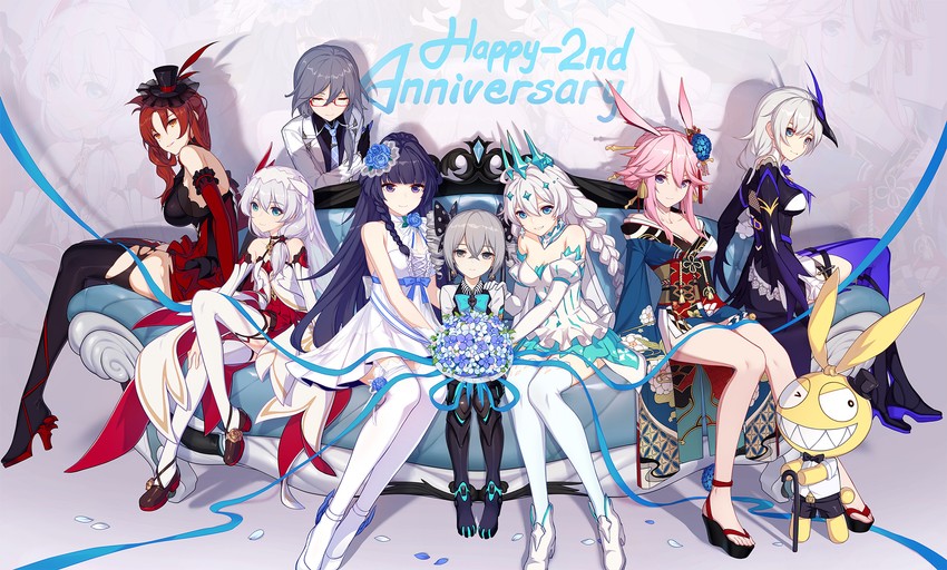 kiana kaslana, raiden mei, fu hua, bronya zaychik, theresa apocalypse, and 4 more (honkai and 1 more)