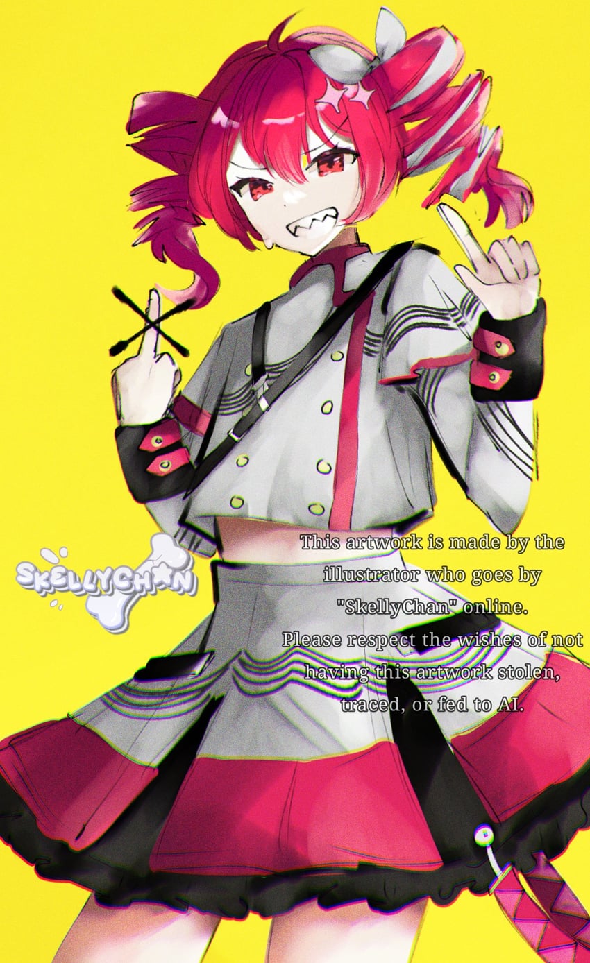 kasane teto (utau and 2 more) drawn by skellychan