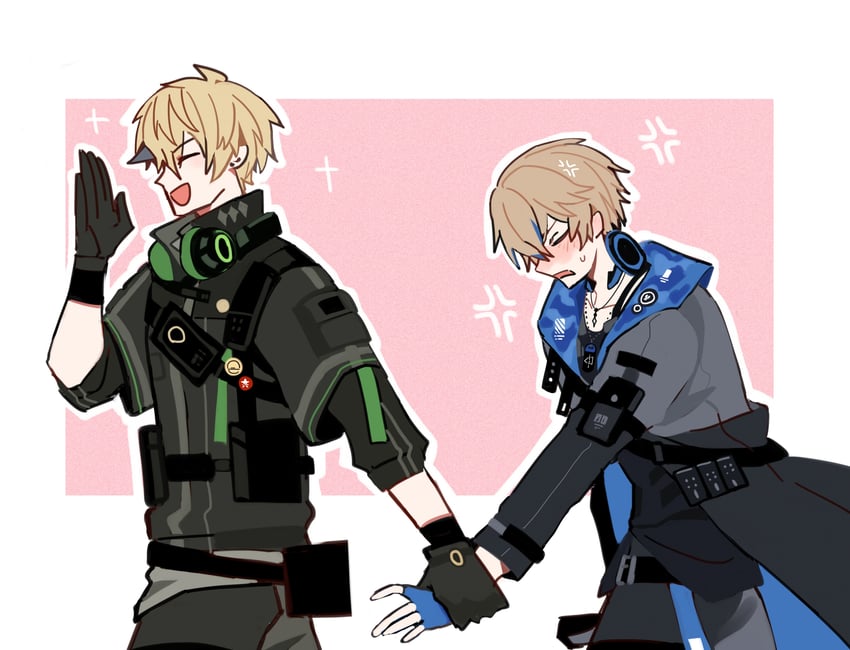 lee, lee: entropy, kamui, and kamui: bastion (punishing: gray raven) drawn by tie_fei_wu_mang_dashuai