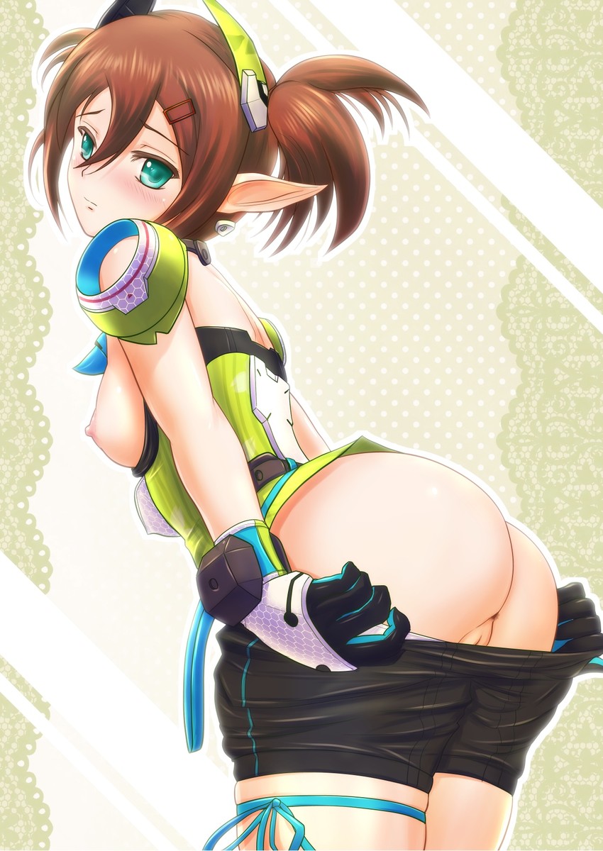 tiea and little prim (phantasy star and 1 more) drawn by ryu-akt