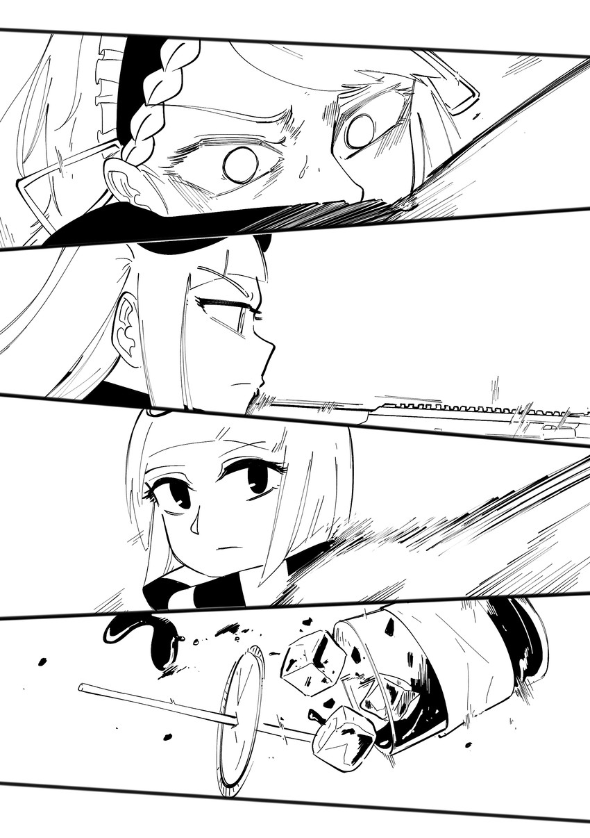 commander, g36, mdr, and zas m21 (girls' frontline) drawn by radish_p