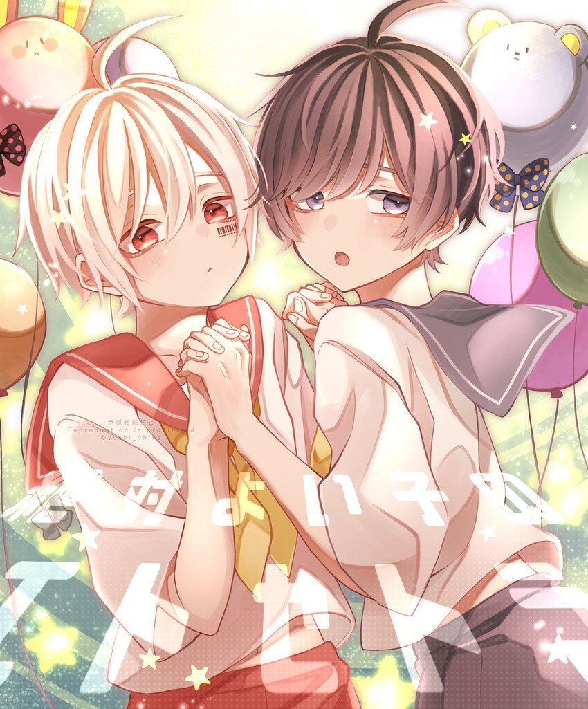 mafumafu and soraru (indie utaite and 1 more) drawn by sushi_chisa