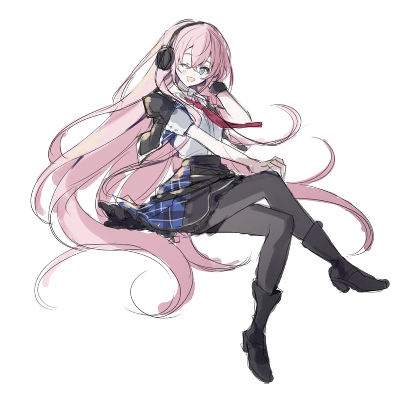 megurine luka and leo/need luka (vocaloid and 1 more) drawn by sha_(nz2)