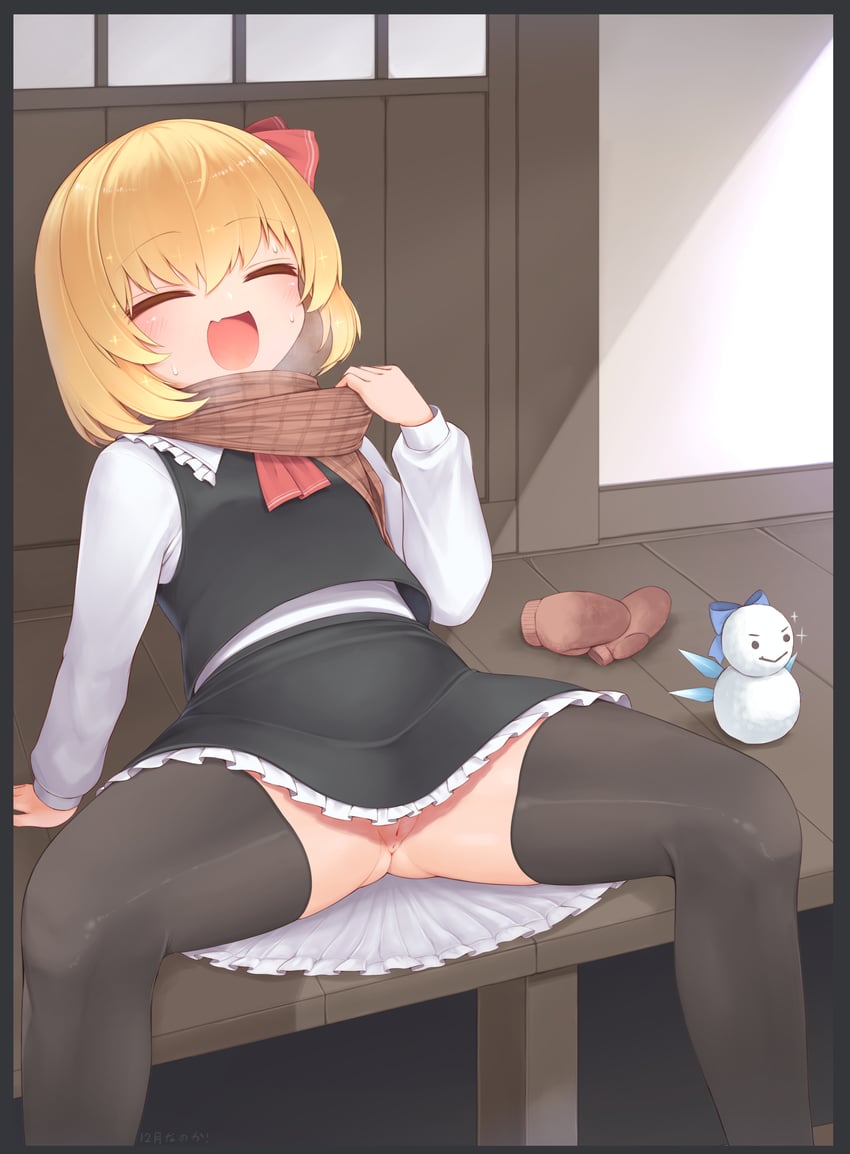 rumia (touhou) drawn by harunoha