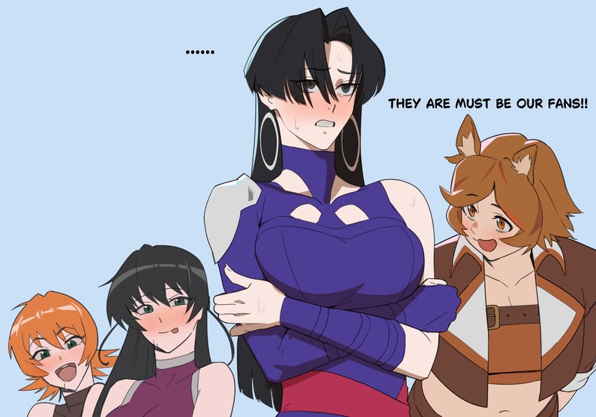 psylocke, igawa asagi, squirrel girl, and igawa sakura (marvel and 3 more) drawn by hong_doo