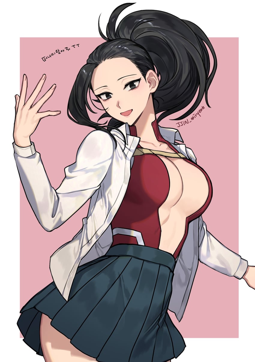 yaoyorozu momo (boku no hero academia) drawn by misa_(jjin_miryeon)