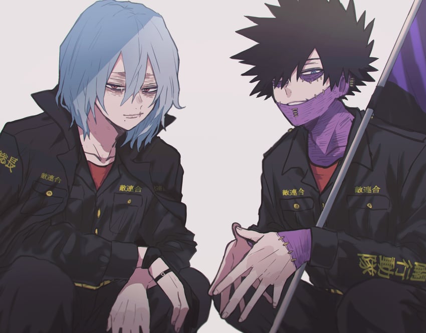 dabi and shigaraki tomura (boku no hero academia) drawn by ametaro_(ixxxzu)