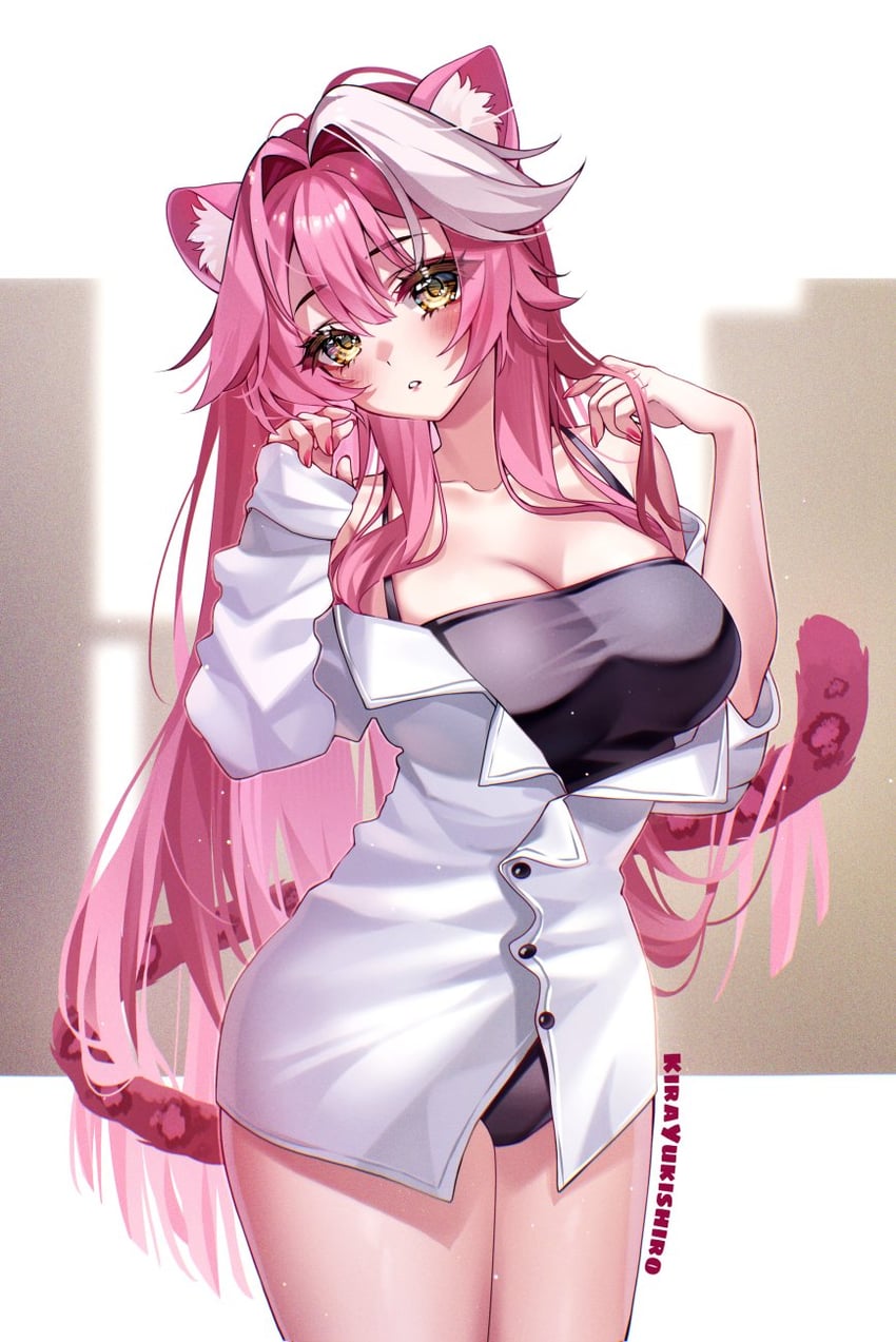 raora panthera (hololive and 1 more) drawn by kira_yukishiro