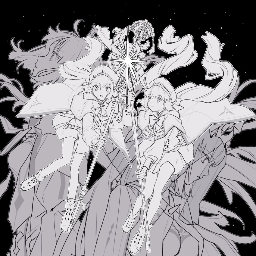 artoria pendragon, morgan le fay, artoria caster, and aesc (fate and 1 more) drawn by m_12170