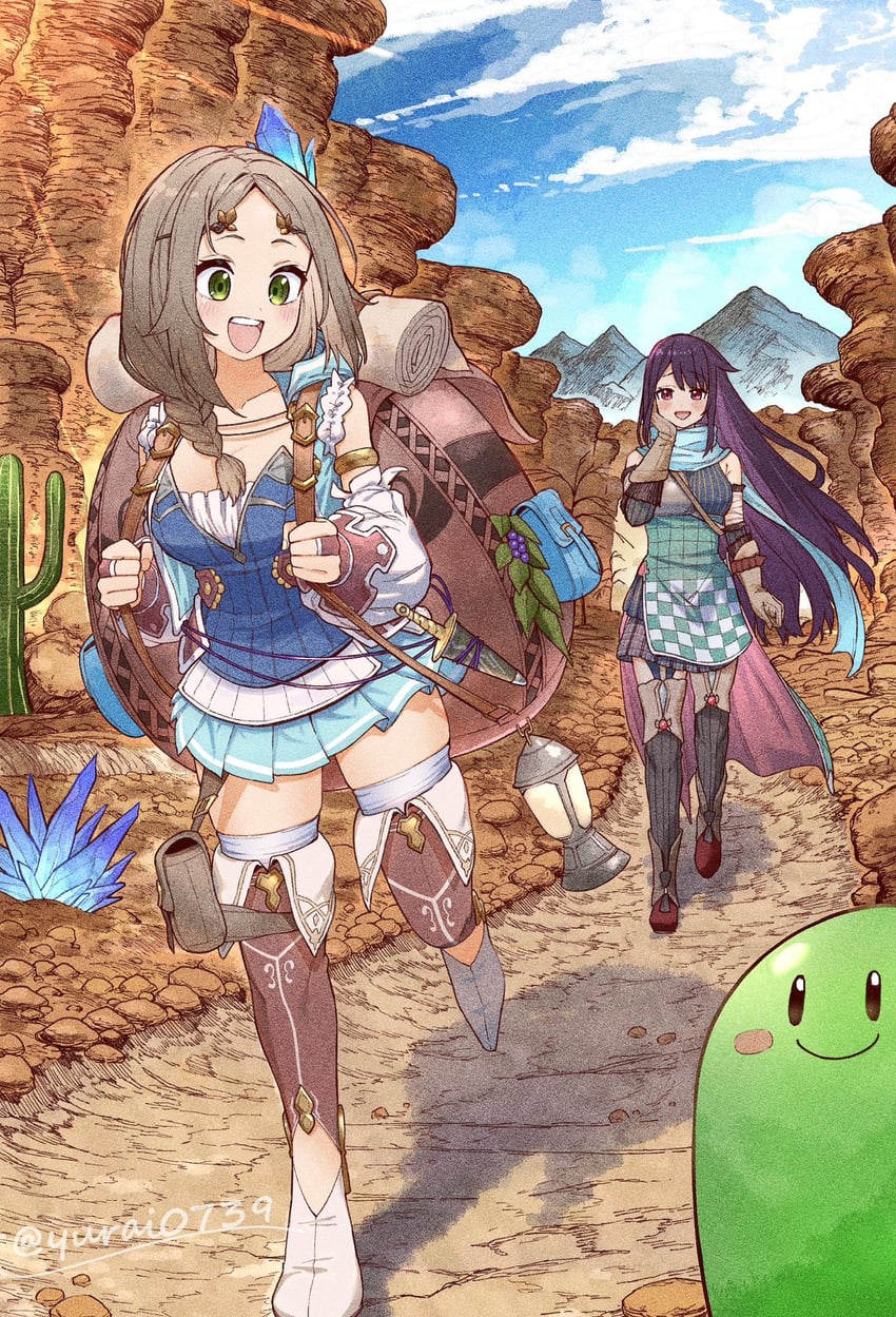 firis mistlud, puni, and liane mistlud (atelier and 1 more) drawn by yurai0739