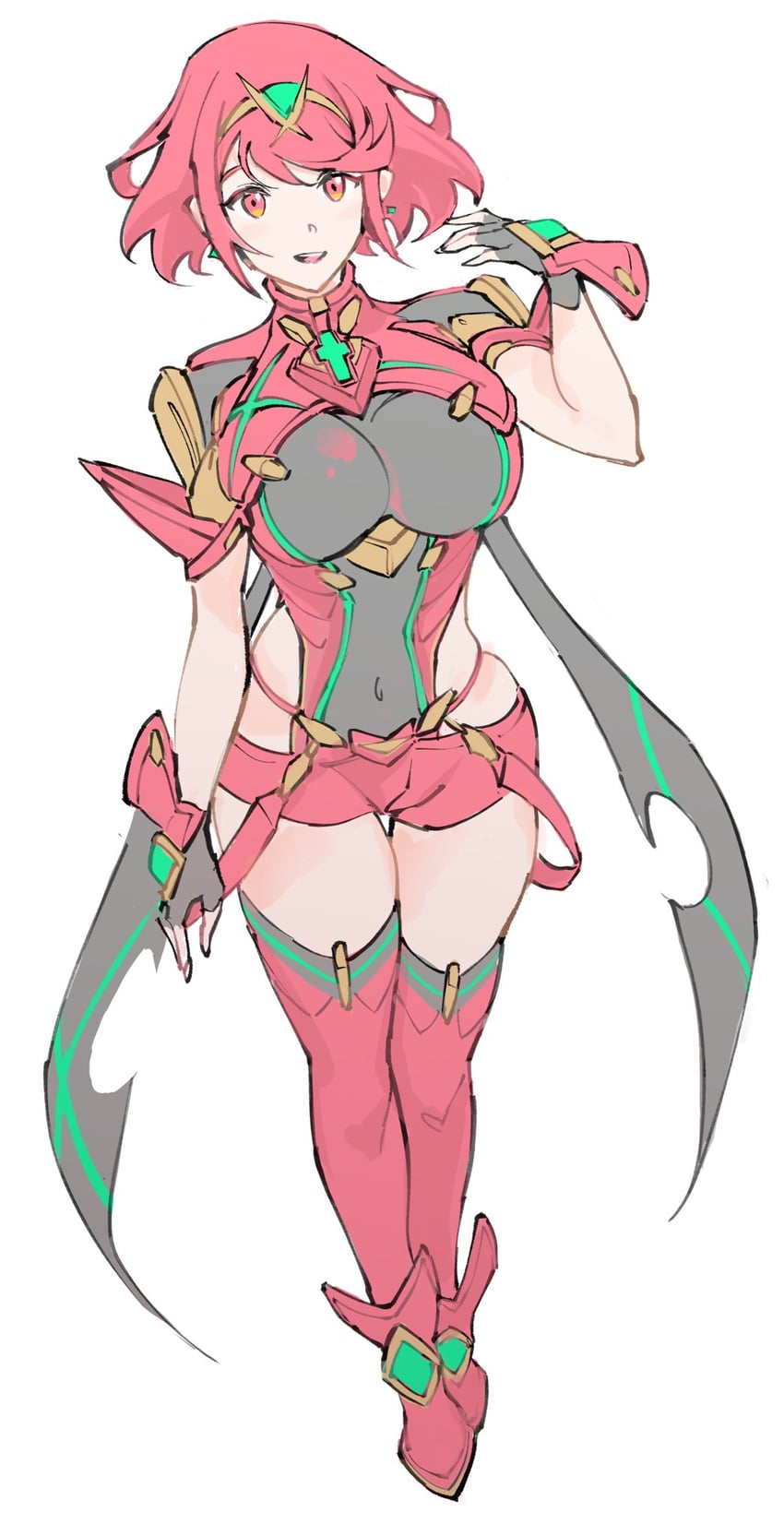 pyra (xenoblade chronicles and 1 more) drawn by ug333333
