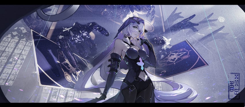 black swan (honkai and 1 more) drawn by tyhaya
