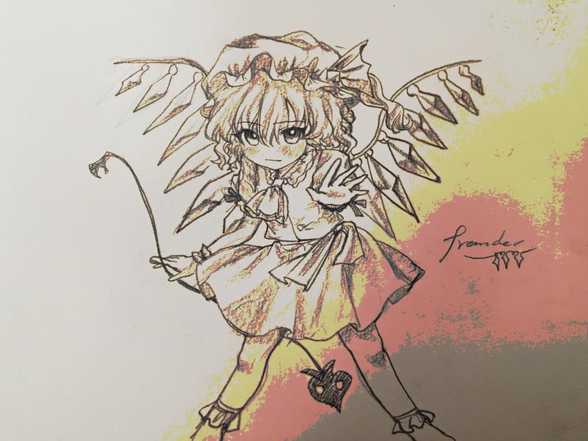 flandre scarlet (touhou and 1 more) drawn by bingkuaihei