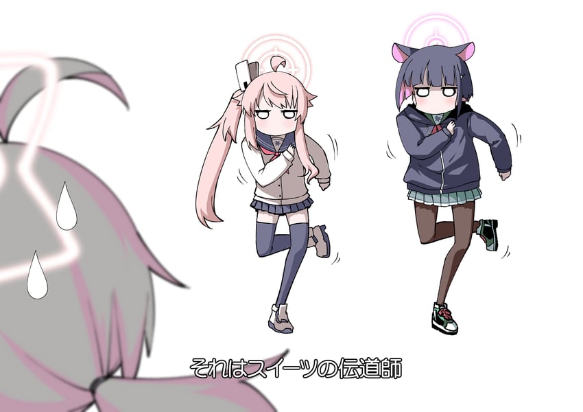 kazusa, natsu, and reisa (blue archive and 1 more) drawn by hitotose_rin