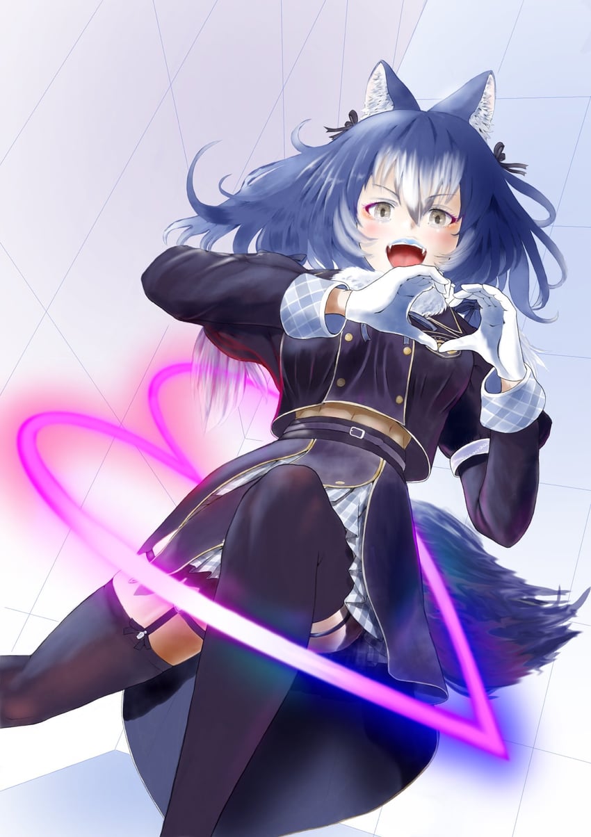 dire wolf (kemono friends and 1 more) drawn by aburaeoyaji