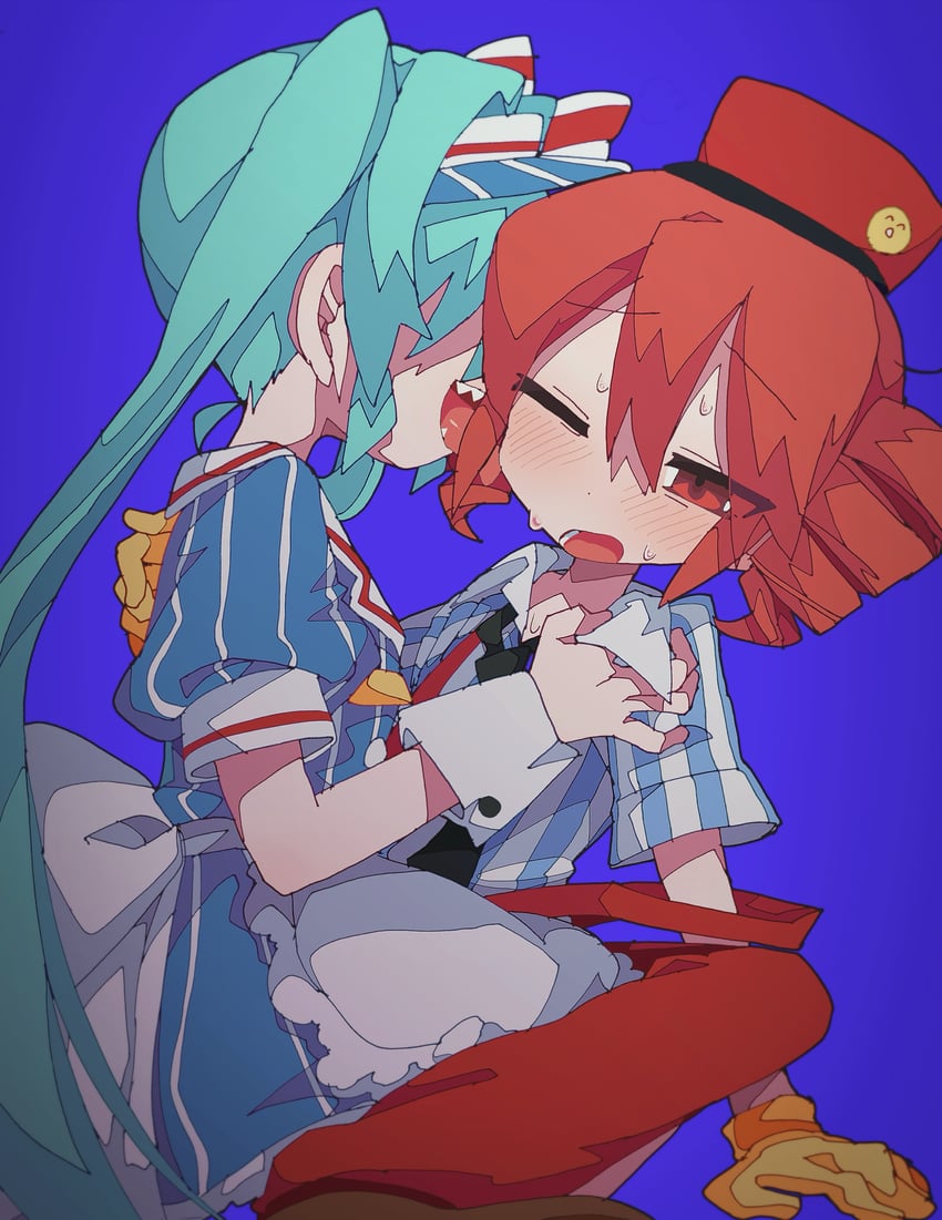 hatsune miku and kasane teto (vocaloid and 2 more) drawn by mekziro