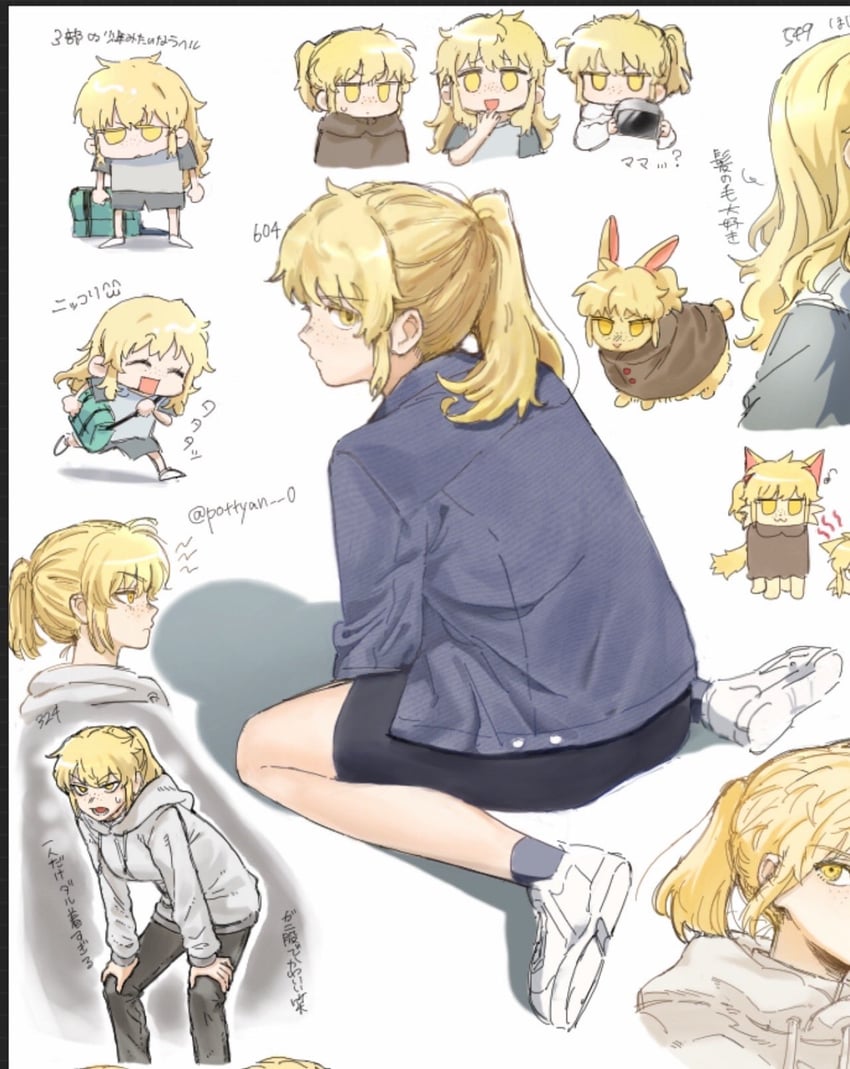 rachel (original and 1 more) drawn by pottyan_0