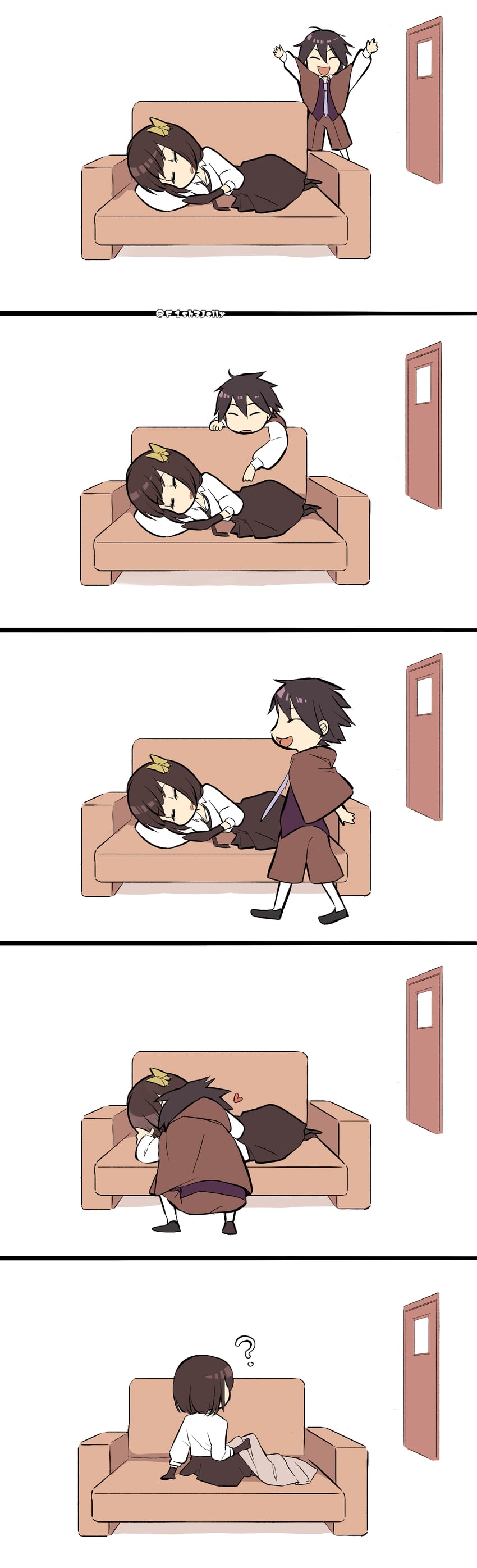 edogawa ranpo and yosano akiko (bungou stray dogs) drawn by f1sh3jelly