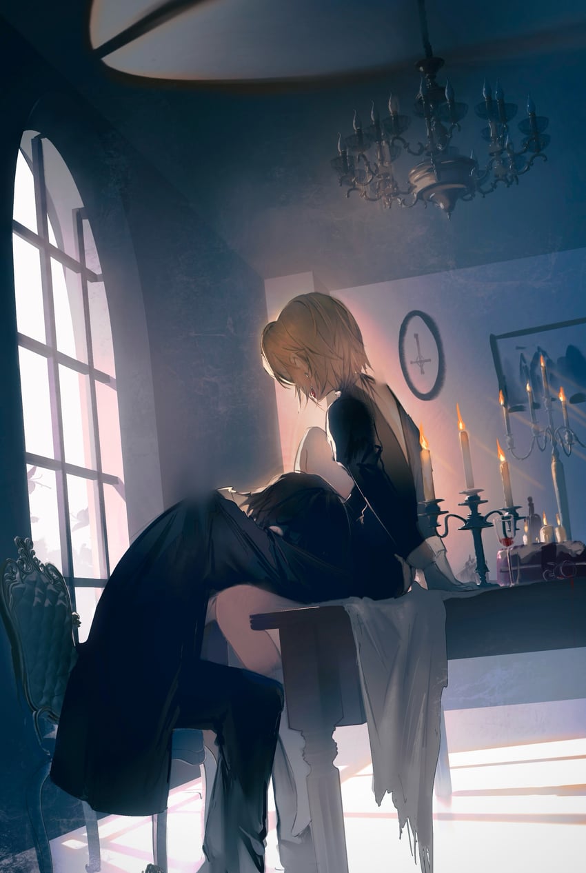 kurapika and chrollo lucilfer (hunter x hunter) drawn by shouka_(ly880217)