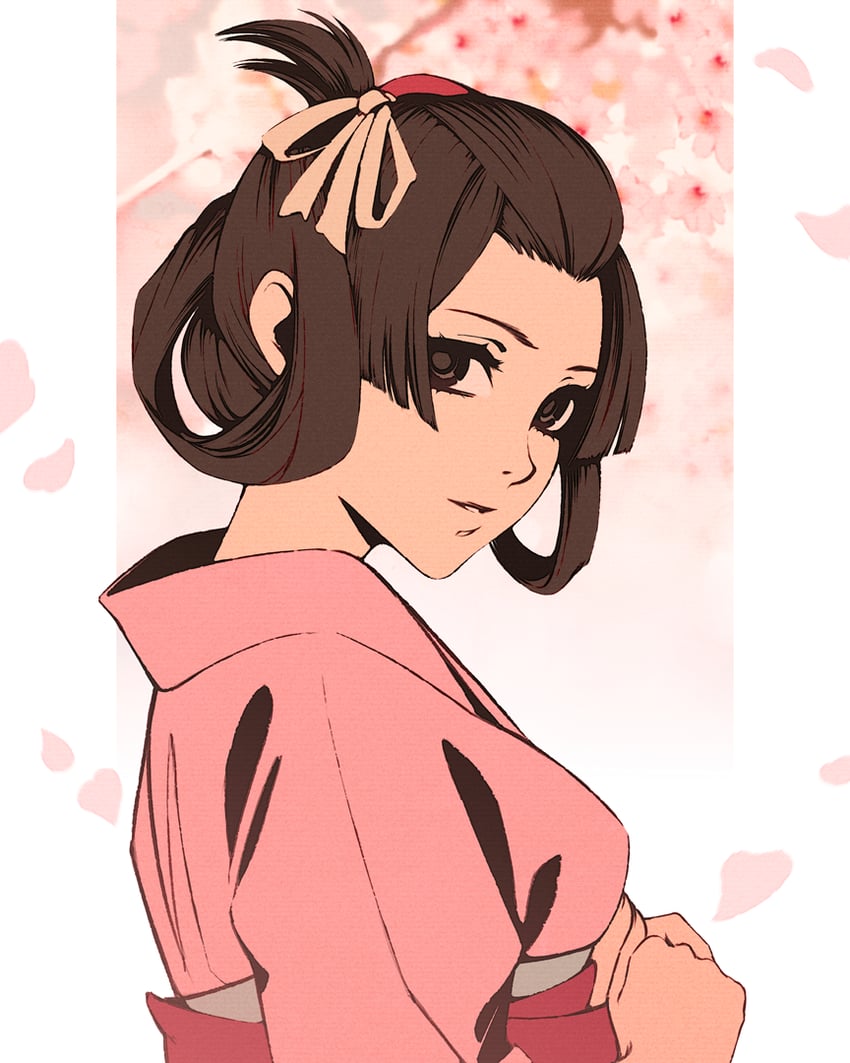 susato mikotoba (ace attorney and 1 more) drawn by moshimoshibe
