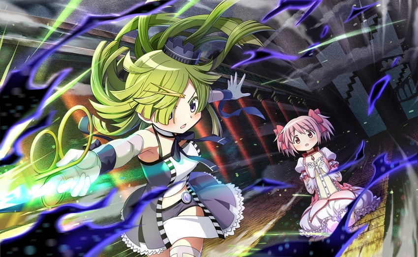 kaname madoka and aki mabayu (mahou shoujo madoka magica and 2 more)