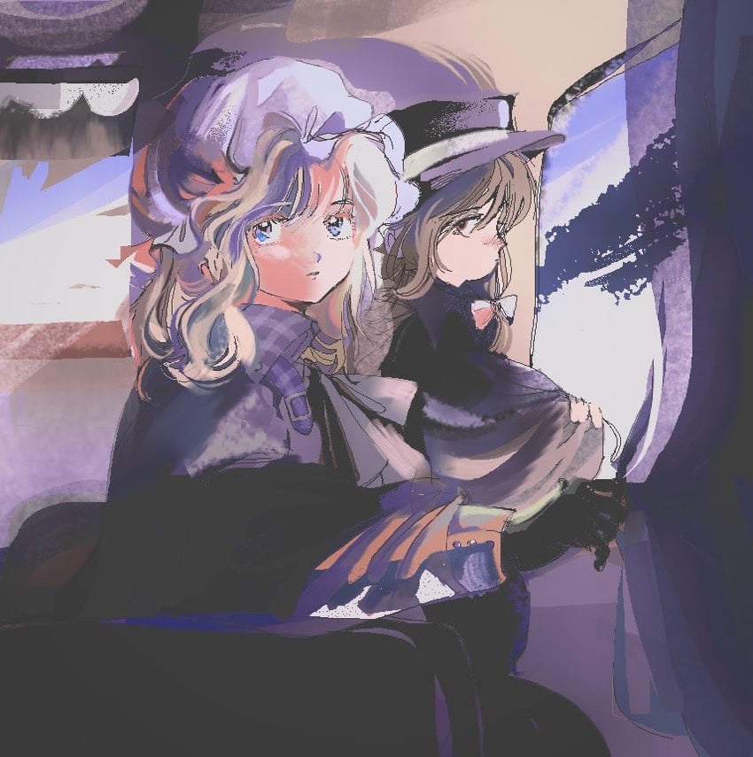 usami renko and maribel hearn (touhou) drawn by full_lake