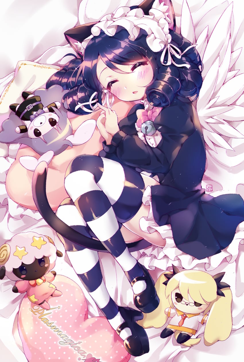 cyan, retoree, chuchu, and moa (show by rock!!) drawn by marin704