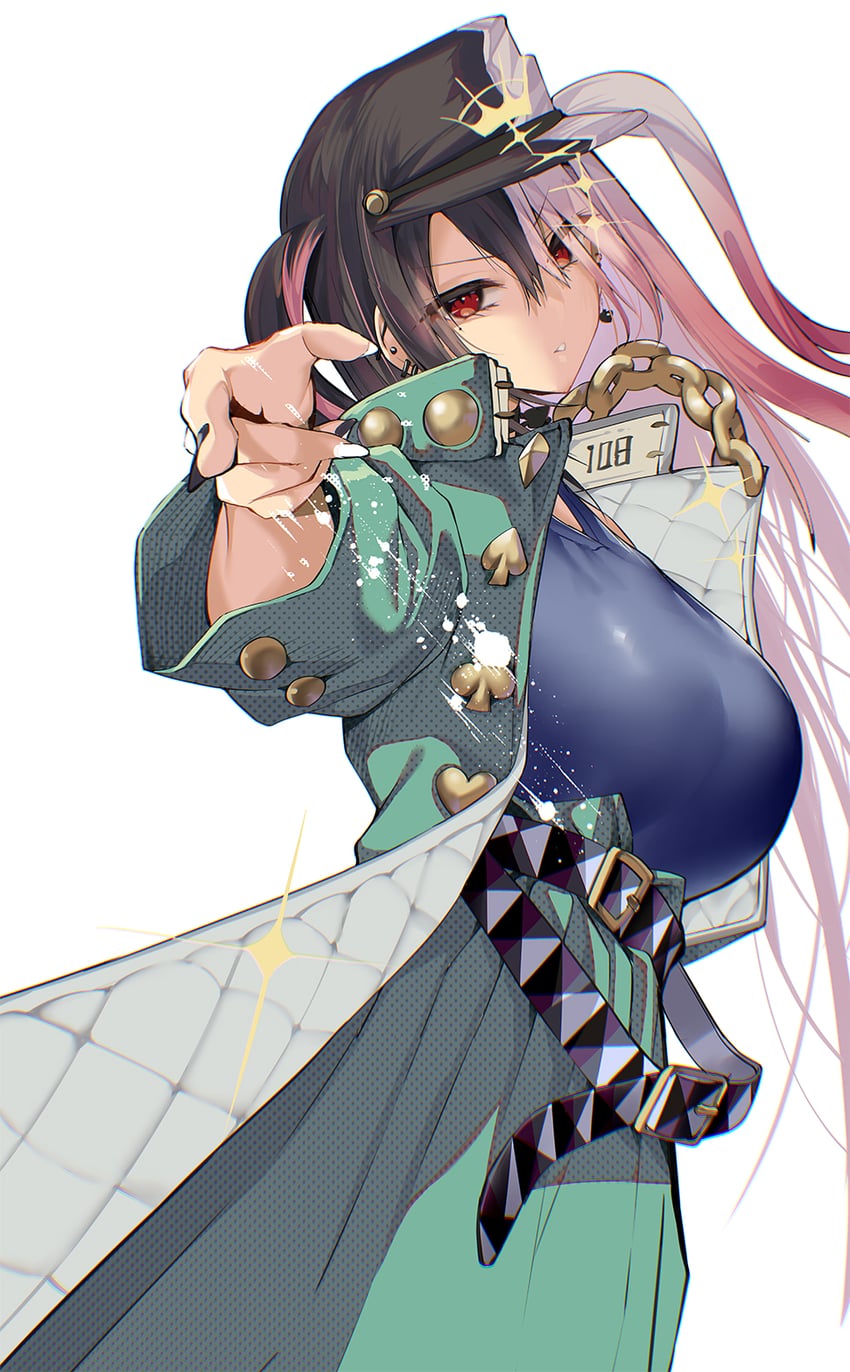 kujo jotaro and towa (indie virtual youtuber and 2 more) drawn by satou_daiji