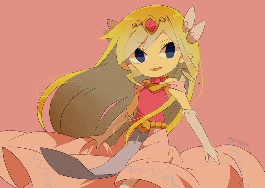 princess zelda and toon zelda (the legend of zelda and 2 more) drawn by tokuura