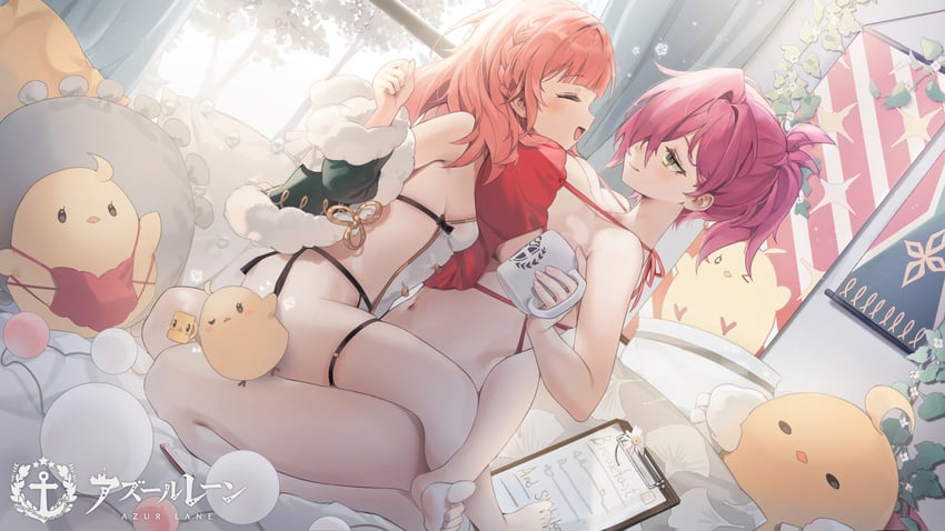 manjuu, trieste, and pompeo magno (azur lane) drawn by gogoco
