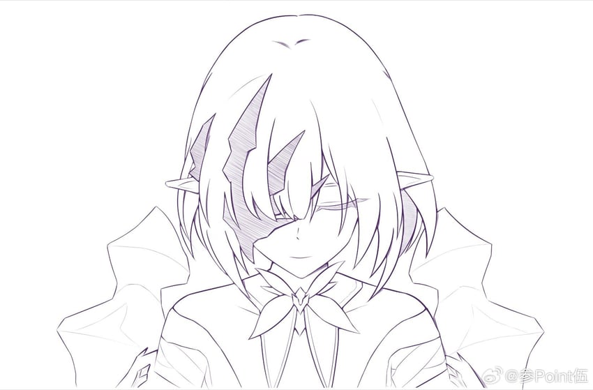 polyxia (honkai and 1 more) drawn by can_point_wu