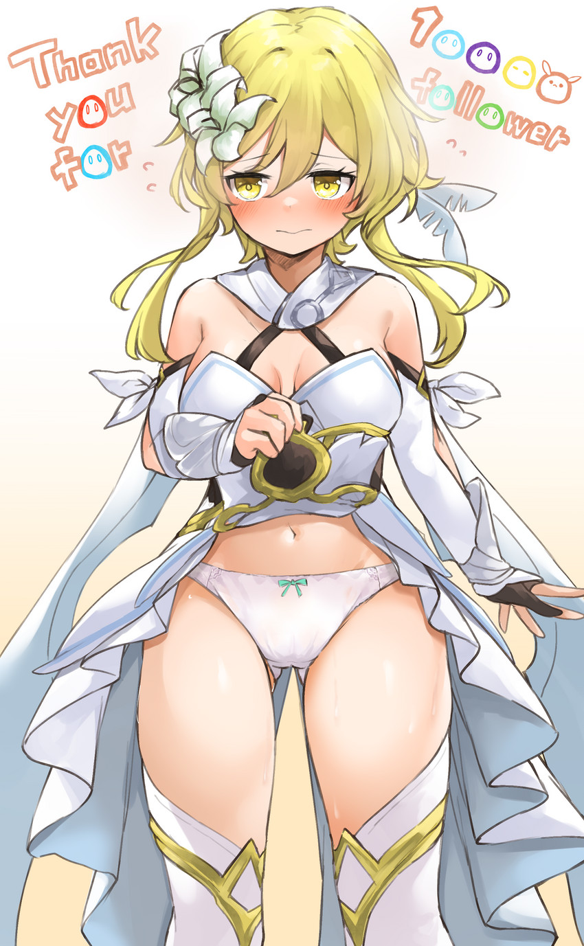lumine (genshin impact) drawn by leglus