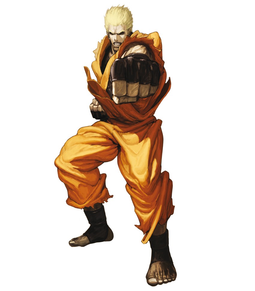 ryou sakazaki (the king of fighters and 3 more) drawn by nona