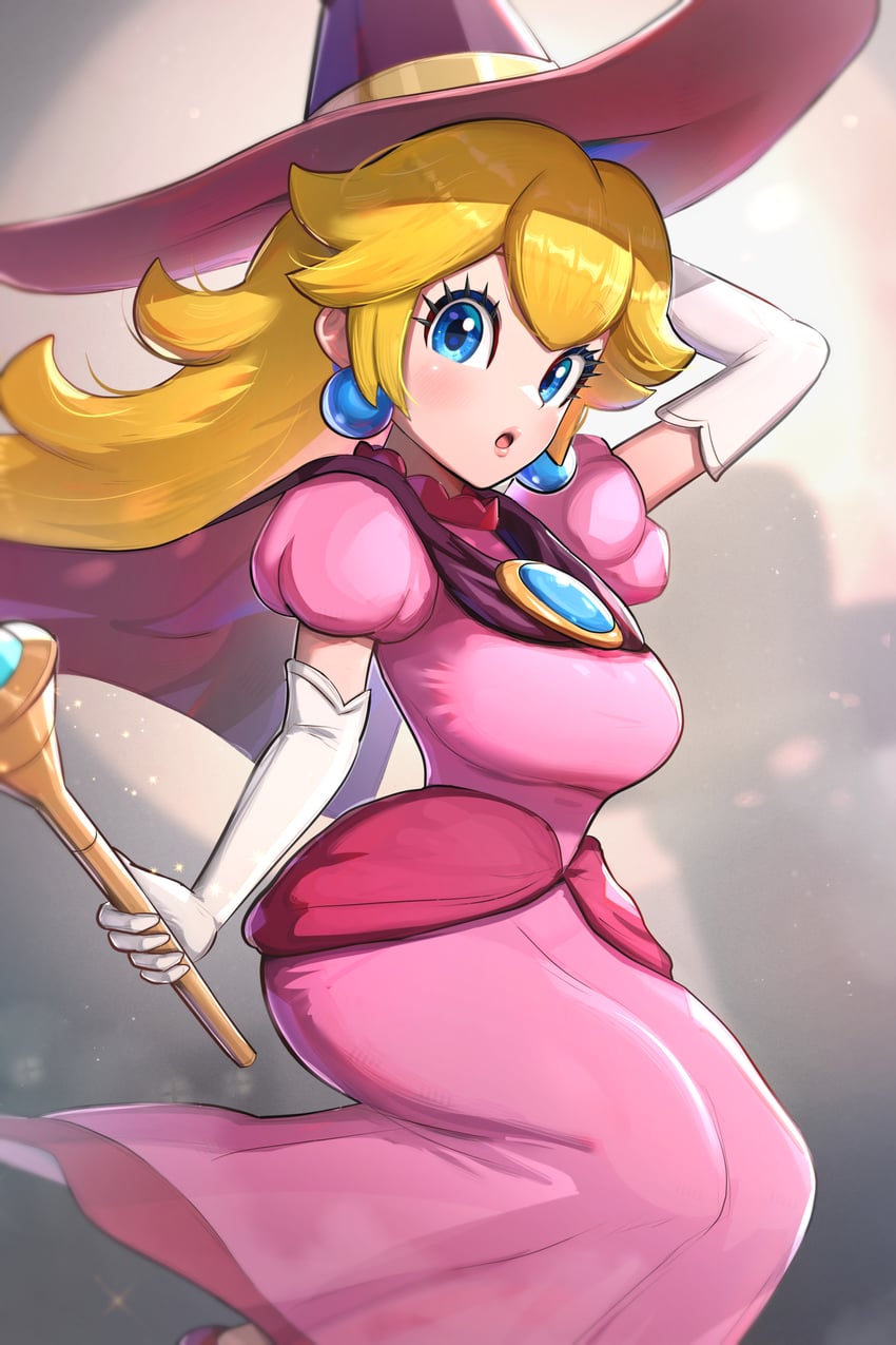 princess peach (mario and 2 more) drawn by gonzarez