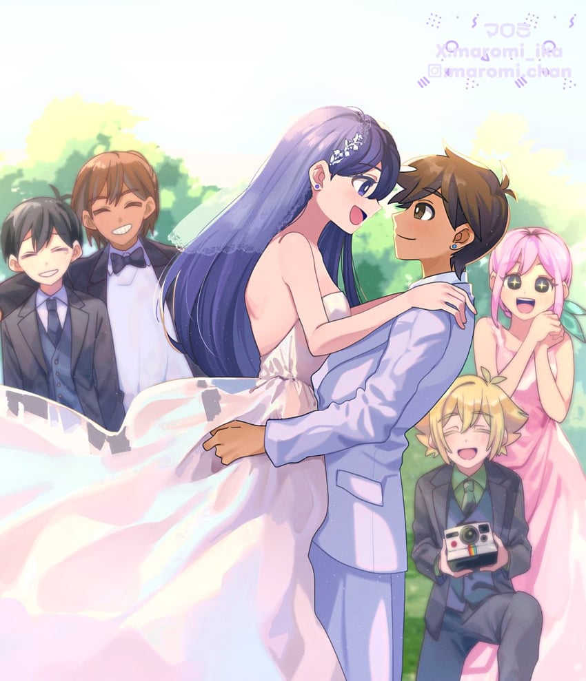 sunny, basil, aubrey, kel, mari, and 1 more (omori) drawn by maromichan