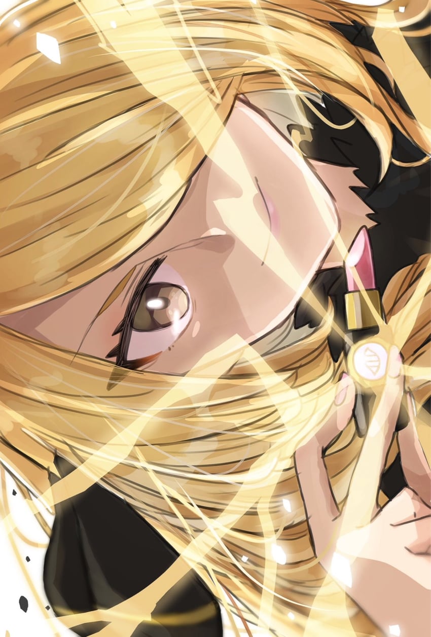 cynthia (pokemon and 1 more) drawn by nanakusa_yomogi