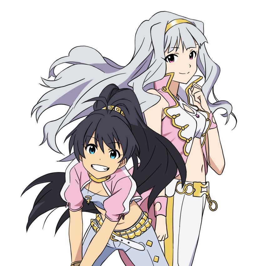 shijou takane and ganaha hibiki (idolmaster) drawn by seiran_kai