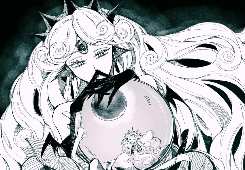 black pearl cookie and white pearl cookie (cookie run and 1 more) drawn by shanfengbot