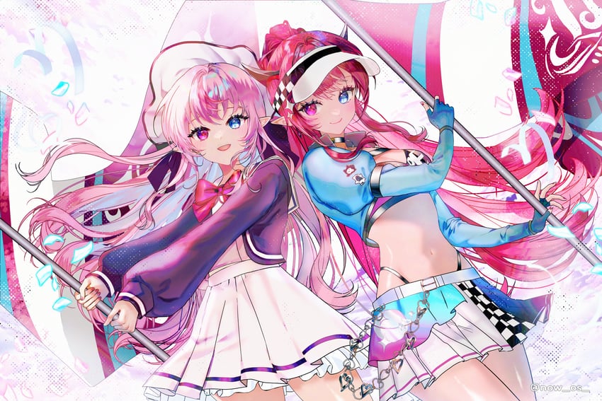 irys and umino miruku (hololive and 1 more) drawn by sowon