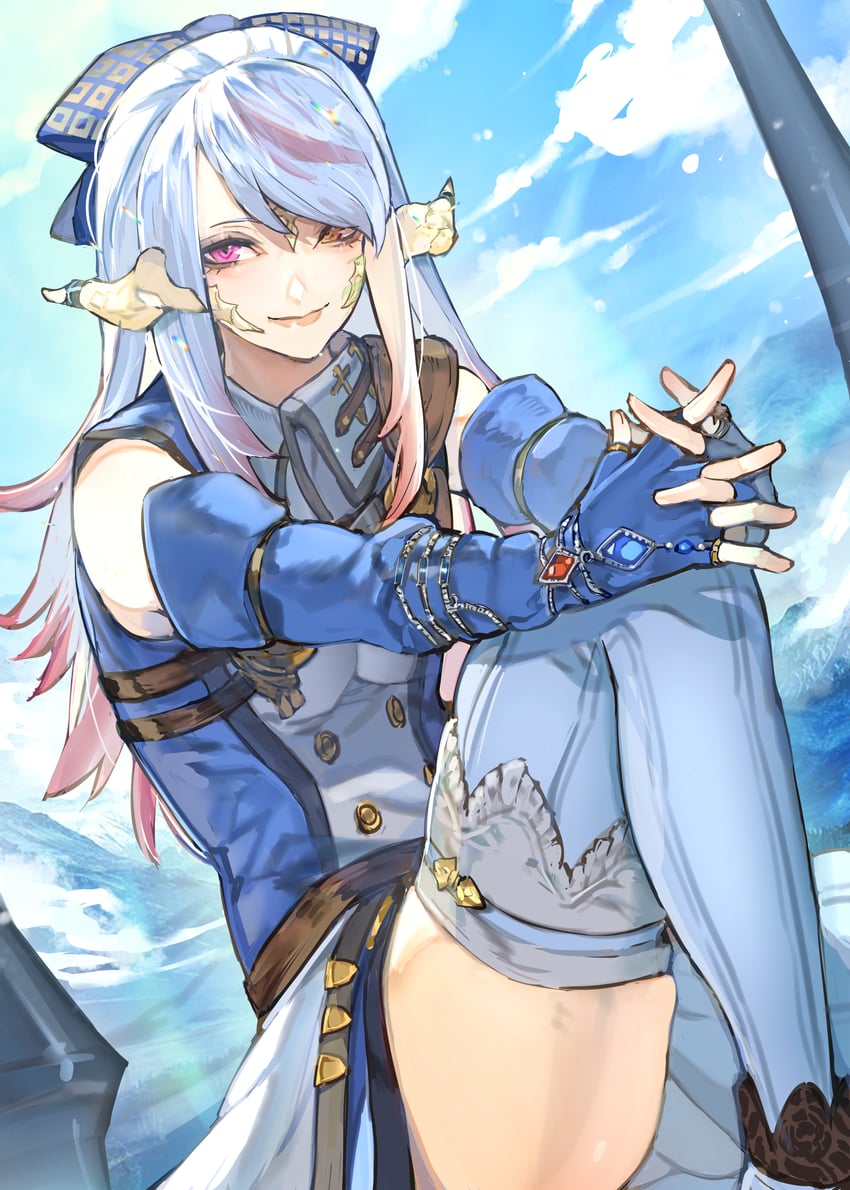 warrior of light (final fantasy and 1 more) drawn by hide_(hideout)