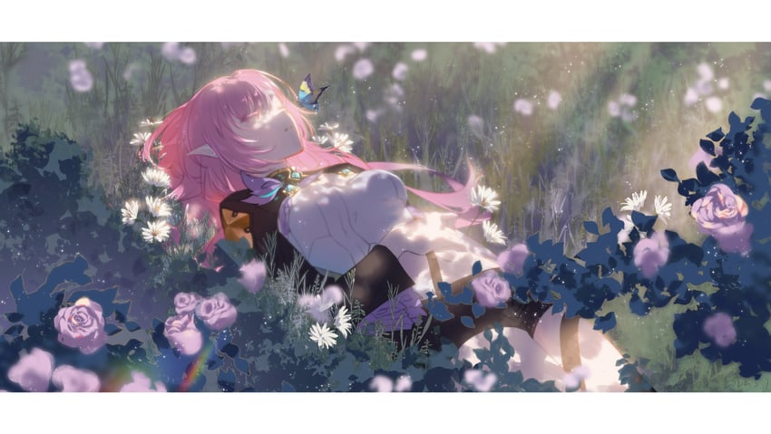 elysia (honkai and 1 more) drawn by sakoto._c.